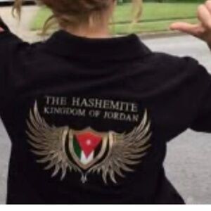 Kids Black Polo with Gold Emblem